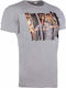 Lonsdale Durham Grey Men's Short Sleeve T-shirt Gray