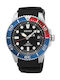 Seiko Часовник Слънчева с Черно Каучукова каишка