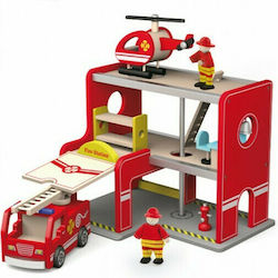 Viga Toys Fire Station Complete 35cm for 8+ Years Viga Toys Fire Station Complete 35cm for 8+ Years