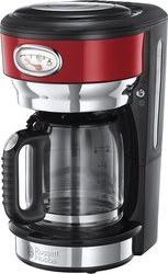 Russell Hobbs Retro Ribbon -56 Filter Coffee Machine 1000W Red