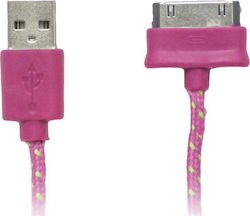 USB auf 30-Pin Kabel Rosa 1m (20415878) 1Stück