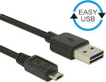 Powertech Regulär USB 2.0 auf Micro-USB-Kabel Schwarz 2m (CAB-U062) 1Stück
