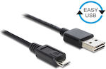 Powertech Regular USB 2.0 to micro USB Cable Μαύρο 3m (CAB-U063)
