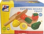 Woody Toys Obst & Gemüse Spielzeug Holzbrett Früchte & Gemüse aus Holz für 3+ Jahre 90081