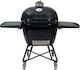 Primo Oval LG 300 All-In-One Κεραμική Στρογγυλή Charcoal Grill with Wheels and Side Surface 38cm