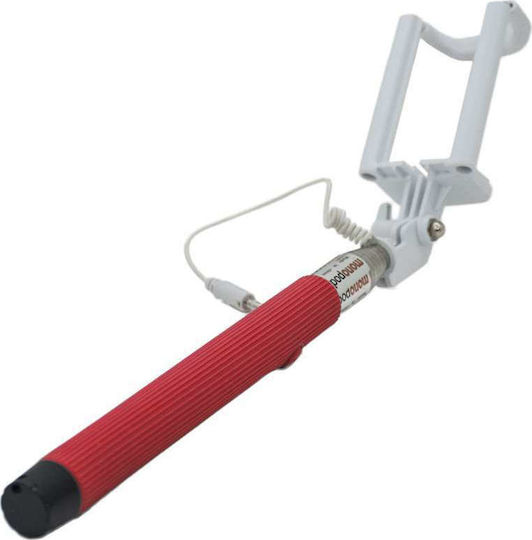 235 Selfie Stick with 3.5mm Cable Red