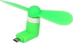 microUSB Fan Green Вентилатор Портативен Зелен