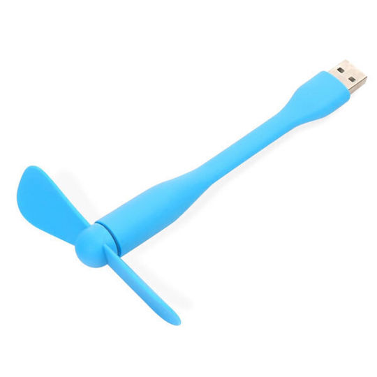 Omega USB Phone Fan Blue Fun USB Flexi Blue OUFUBL