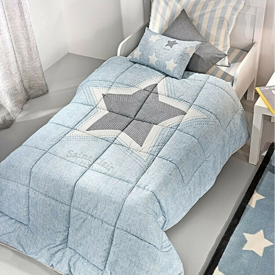 Saint Clair Pirineo Kids Duvet Cover Single Cotton Blue 160x220cm