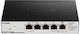 D-Link DGS-1100-05PD v1 Gestionat L2 PoE Switch cu 5 Porturi Gigabit (1Gbps) Ethernet