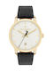 Trussardi Solo Tempo Watch Battery with Black Leather Strap