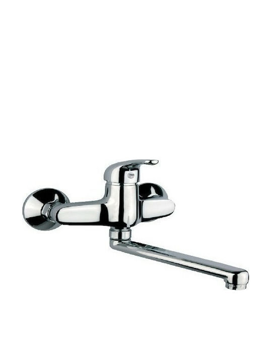 Fiore Altura Wall Kitchen Faucet Silver