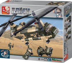 Sluban Building Block Army: Chinook Helicopter for 6+ years 520pcs