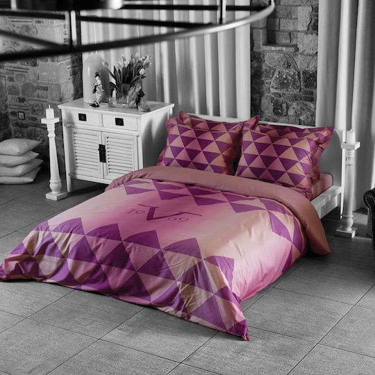 19V69 Diamante Set Extra Dublu 230x250cm Violet 19V69 Diamante Set Extra Dublu 230x250cm Violet