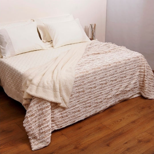 Anna Riska 390 Blanket Sherpa Semi-Double 180x230cm Beige