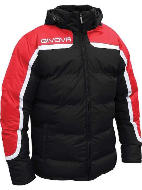 Antartide Winter Jacket Puffer Black / Red