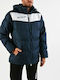 Givova Giubbotto Podio Herren Winter Jacke Puffer Winddicht Blue / White