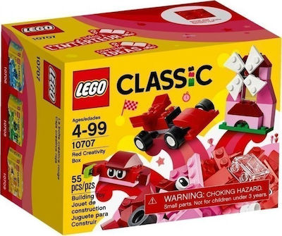 Lego Classic: Red Creativity Box 55pcs για 4 - 99 ετών