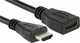 Cablu HDMI De Sex Masculin - HDMI De Sex Feminin 1.5m Negru