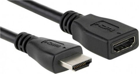 Cablu HDMI De Sex Masculin - HDMI De Sex Feminin 1.5m Negru