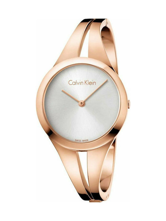 Calvin Klein Addict Uhr mit Rose Gold Metallarmband