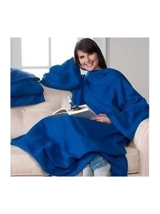 Snuggle Κουβέρτα Fleece Καναπέ 135x175εκ. Μπλε