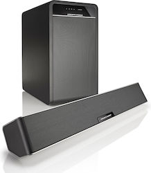 Acoustic Energy Aego Sound3ar Soundbar 65W 2.1 με Τηλεχειριστήριο Μαύρο