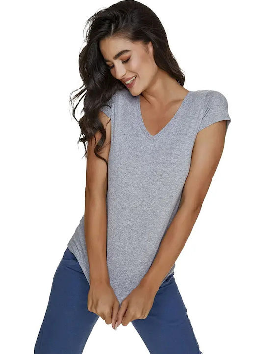 Bodymove Γυναικείο T-shirt Γκρι