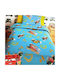 Disney Σετ Σεντόνια Μονά Βαμβακερά Cars Γαλάζιο 160x250cm 2τμχ