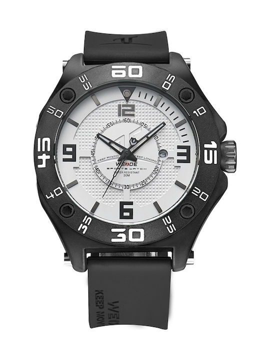 Weide Men's Watch 47mm Battery with Black Rubbe...