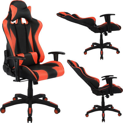 HomeMarkt Speed Artificial Leather Gaming Chair with Adjustable Arms Red