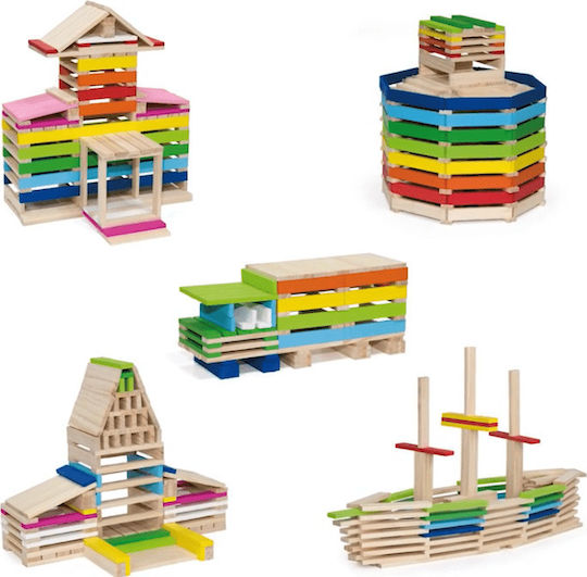 Viga Toys Blocks Colorful Wooden for 3 - 6 Years 250pcs