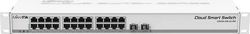 MikroTik CSS326-24G-2S+RM Managed L2 Switch with 24 Gigabit (1Gbps) Ethernet Ports and 2 SFP Ports