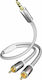Inakustik Inakustik 3.5mm Male to RCA Male Audio Cable White 5m with Gold Plated Terminals