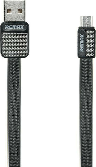 Remax Platinum RC-044m Flat USB 2.0 spre micro USB Cablu Negru 1m 1buc