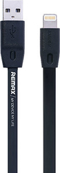 Remax Flat USB to Lightning Cable Μαύρο 2m (Full Speed)