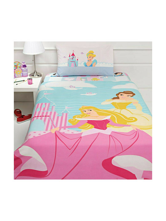 Palamaiki Set Semi Double Kids Quilt with 1 Pillowcase Princess PW 170x250cm 9-140965-001