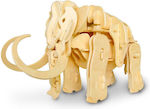 Robotime Wooden Construction Toy Sound-Control Mammoth for 3+ years