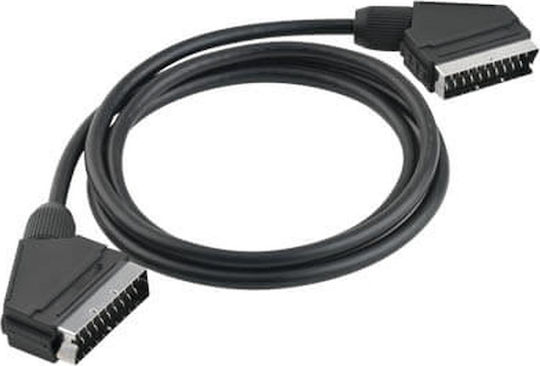 Osio Καλώδιο Scart мъжки - Scart мъжки 1.5м Черен OSK-1161