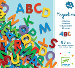 Djeco Magnetic Construction Toy Λατινικά Γράμματα Μικρά 83τμχ Kid 4++ years