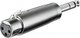 Convertor XLR feminin în 6.3mm masculin Argintiu 1buc
