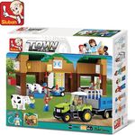 Sluban Building Block Cow Stable for 6+ years 512pcs