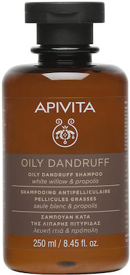 Apivita Oily Dandruff Σαμπουάν κατά της Πιτυρίδας για Λιπαρά Μαλλιά 250ml