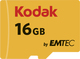 Kodak microSDHC 16GB U1 V10 A1 UHS-I 85MB/s με αντάπτορα