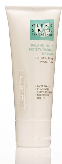 Seventeen Clear Skin 24-часов Хидратиращ и Възстановяващ Крем за Лице 75ml