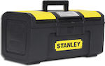 Stanley Hand Toolbox Plastic with Tray Organiser W48.6xD26.6xH23.6cm 1-79-217