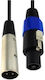 Speaker Cable Speakon male - XLR male 1.5m1pcs