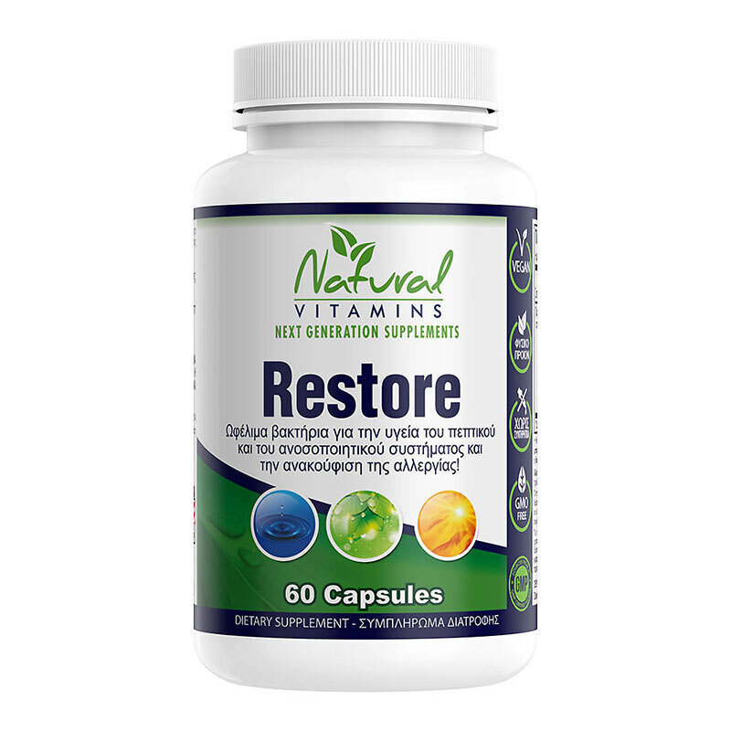 Natural Vitamins Restore Προβιοτικά 60 κάψουλες