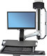 Ergotron StyleView Sit-Stand Combo System with Worksurface Perete Suport Monitor până la 24" cu Braț
