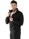 Bodymove Men's Cardigan with Zipper Black